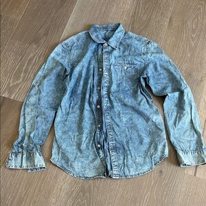 Calvin Klein Jeans Textured Blue Shirt